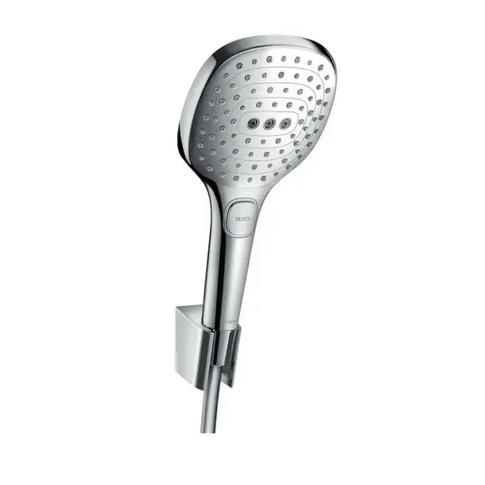 Hansgrohe Raindance Select E – dušo galvutė E 120, su priedais, 3 srove, chromuota 26700000