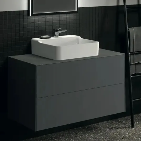 Ideal Standard - Praustuvo spintelė, 100x54x51 cm, 2 stalčiai, matinė antracito spalva T4357Y2