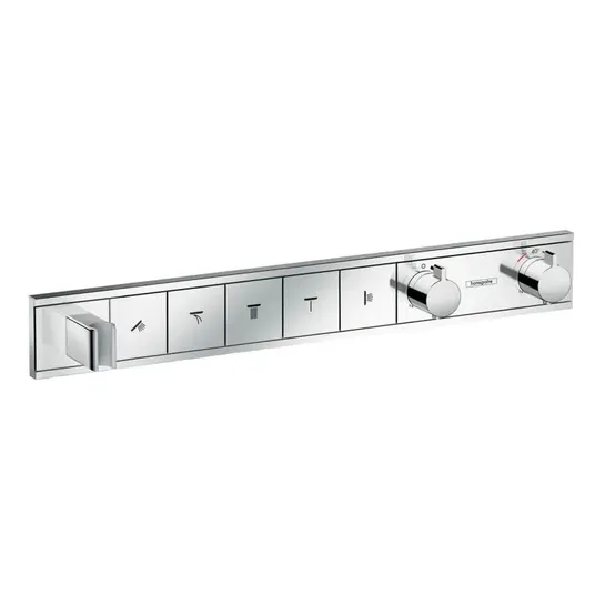 Hansgrohe RainSelect – paslėpta armatūra 5 vartotojams, chromuota 15358000