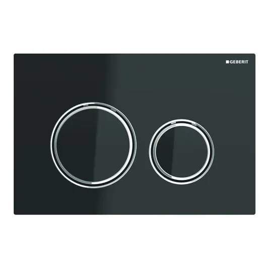 Geberit Sigma21 - Mygtukas, juodas stiklas / poliruotas chromas 115.884.SJ.1