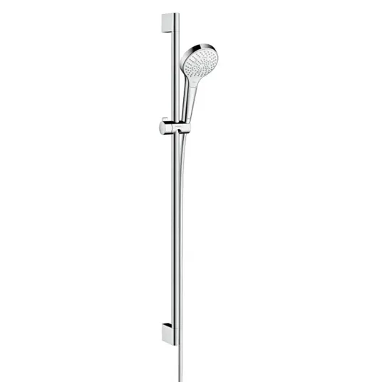 Hansgrohe Croma Select S – dušo komplektas Multi 0,90 m, EcoSmart 9 l/min, baltas / chromuotas 26571400