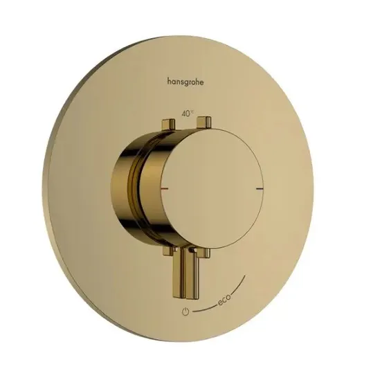 Hansgrohe Ecostat Comfort S – į sieną įmontuojamas dušo maišytuvas, su termostatu, poliruotas auksinis 33714990
