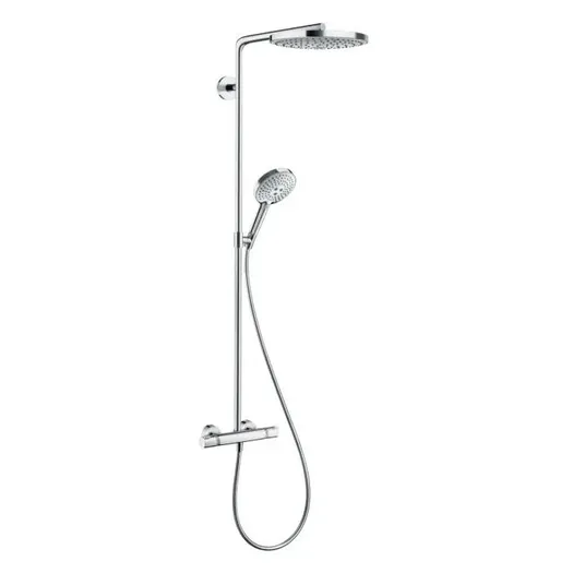Hansgrohe Raindance Select S – dušo kolona su termostatiniais maišytuvais 24 cm, 2 srove, chromuota 27129000