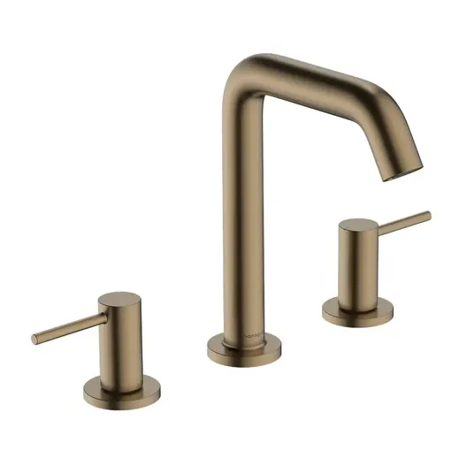 Hansgrohe Tecturis S - valamusegisti Push-Open valamusegisti komplektiga, 3-auguline paigaldus, EcoSmart, harjatud pronks 73330140
