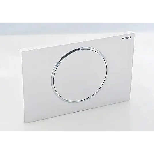Geberit Sigma10 - Valdymo plokštelė SIGMA10, balta / chromuota 115.758.KJ.5
