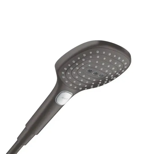 Hansgrohe Raindance Select E - duššpea 120 3jet, must kroom, harjatud 26520340