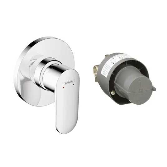 Hansgrohe Vernis Blend – paslėpta dušo armatūra, su korpusu, chromuota 71663000