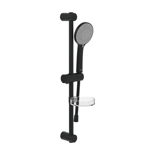 Villeroy & Boch Universal Showers – rankinio dušo, stovo ir žarnos rinkinys, 3 srovių tipai, matinė juoda TVS109004UK0K5