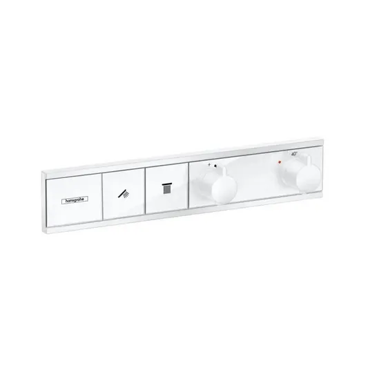 Hansgrohe RainSelect – į sieną įmontuojamas maišytuvas 2 vartotojams, matinis baltas 15380700