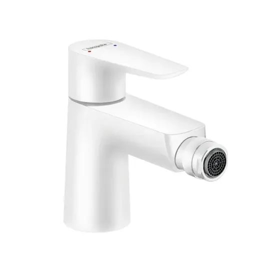 Hansgrohe Talis E – bidė maišytuvas su išleidimo komplektu, balta matinė 71720700