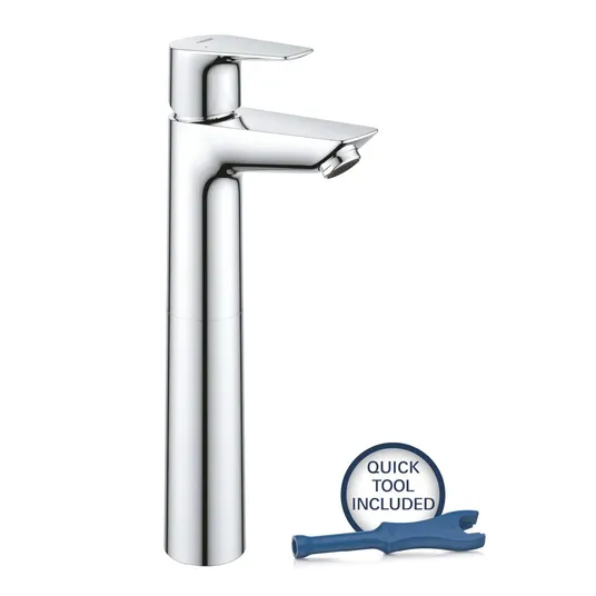 Grohe Start Edge - kraanikaussi kraanikaussi avaneva äravooluga, kroom 23777001