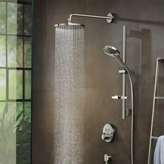 Hansgrohe Raindance S - Duššiotsik PowderRain 240, kõrgus 39 cm, kroom 27607000