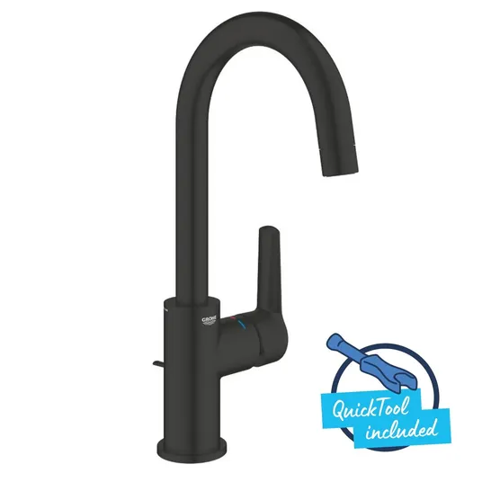 Grohe QuickFix Start - valamusegisti tühjendusklapiga, mattmust 242032432