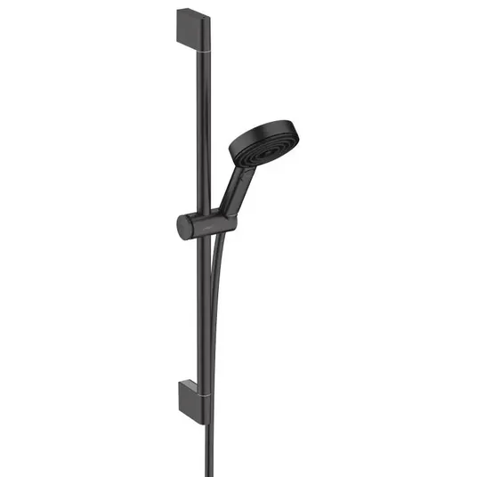 Hansgrohe Pulsify Select - dušikomplekt, 3 dušijuga, EcoSmart, 67 cm varras ja voolik, must matt 24161670
