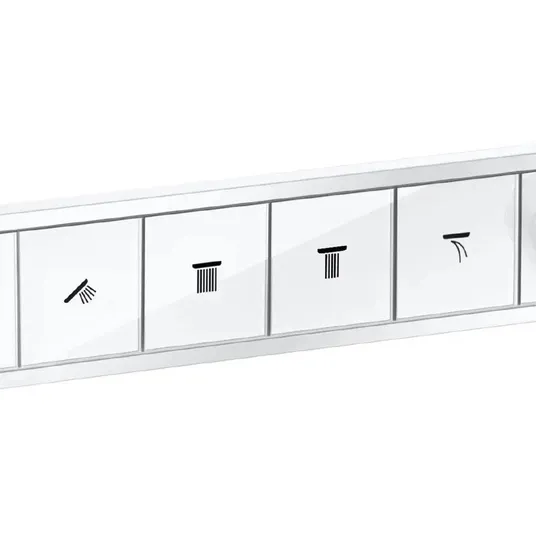 Hansgrohe RainSelect – paslėpta maišytuvas 4 vartotojams, balta matinė 15382700