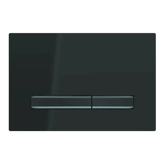Geberit Sigma50 - Dvigubo nuleidimo mygtuko plokštelė, juoda/chromuota 115.671.DW.2