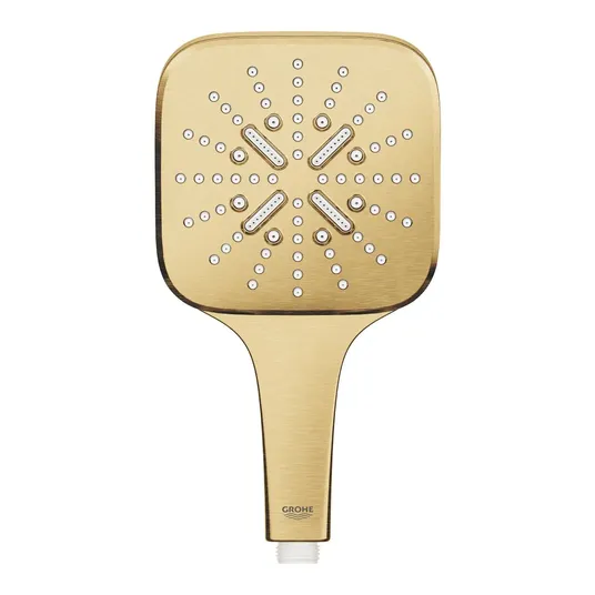 Grohe Rainshower SmartActive Cube – rankinis dušas 130 9,5 l/min, 3 srovių tipai, Cool Sunrise šlifuotas 26582GN0