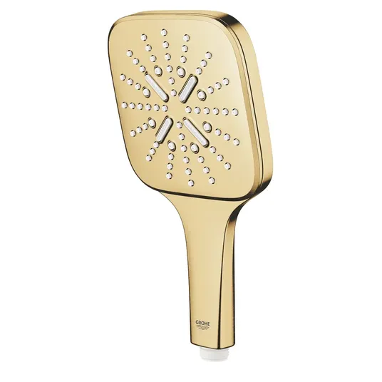 Grohe Rainshower SmartActive Cube – rankinis dušas 130 9,5 l/min, 3 srovių tipai, Cool Sunrise šlifuotas 26582GN0