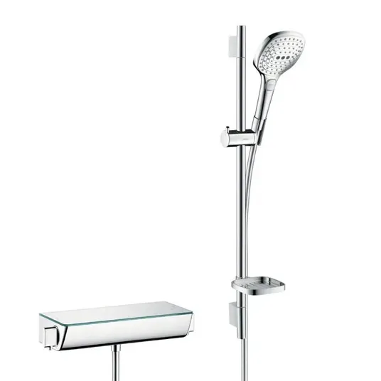 Hansgrohe Raindance Select E - dušikomplekt 120 koos Ecostat Select termostaatsegistriga, 3 joatoru tüüpi, kroomitud 27038000