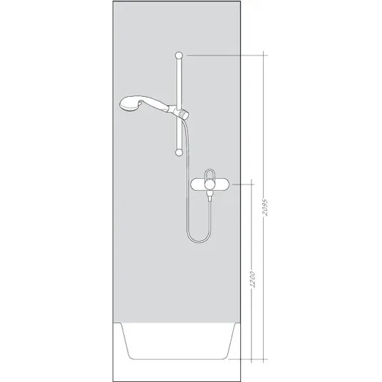 Hansgrohe Raindance Select E - dušikomplekt 120 koos Ecostat Select termostaatsegistriga, 3 joatoru tüüpi, kroomitud 27038000