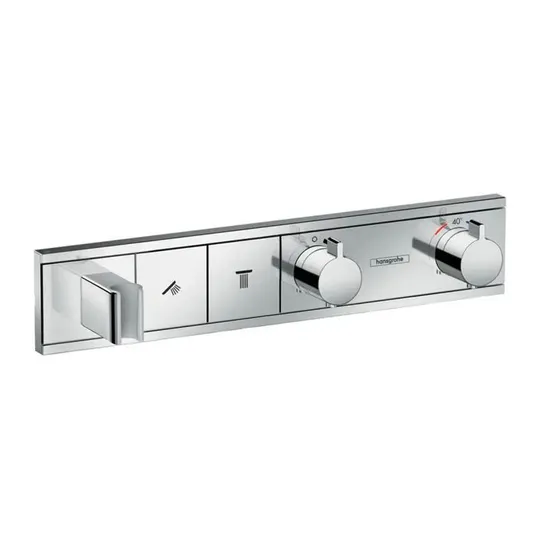Hansgrohe RainSelect – termostatinis dušo maišytuvas – įmontuojamas, skirtas 2 vartotojams, chromuotas 15355000