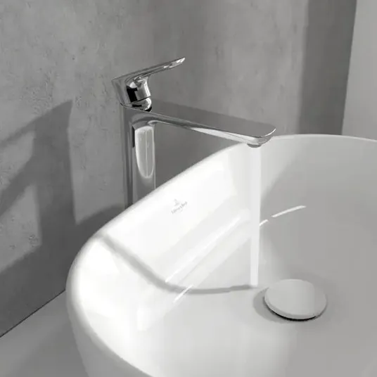 Villeroy & Boch O.novo – praustuvo maišytuvas su „Push-Open“ išleidimo mechanizmu, AquaSmart, chromas TVW10410511061