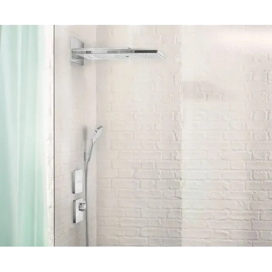 Hansgrohe Rainmaker Select – dušo galvutė 580, 3 sroves, balta / chromuota 24001400