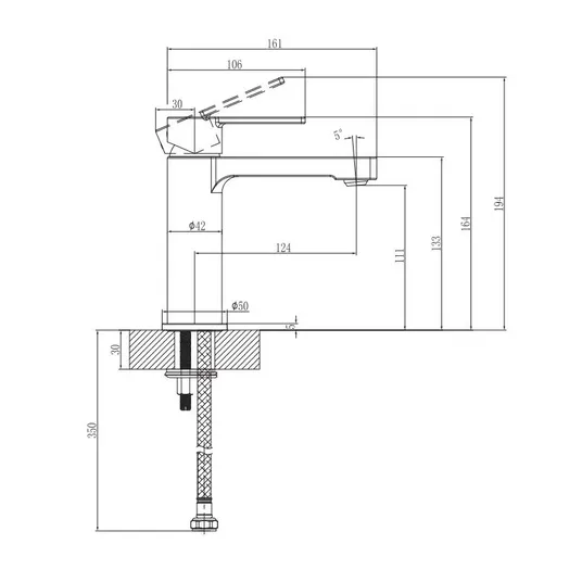 Villeroy & Boch Architectura – praustuvo maišytuvas, AquaSmart, chromas TVW10300400161
