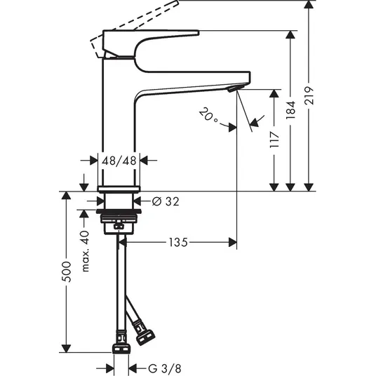Hansgrohe Metropol - kraanikaussi kraanikaussi komplekt, harjatud pronksist 32507140