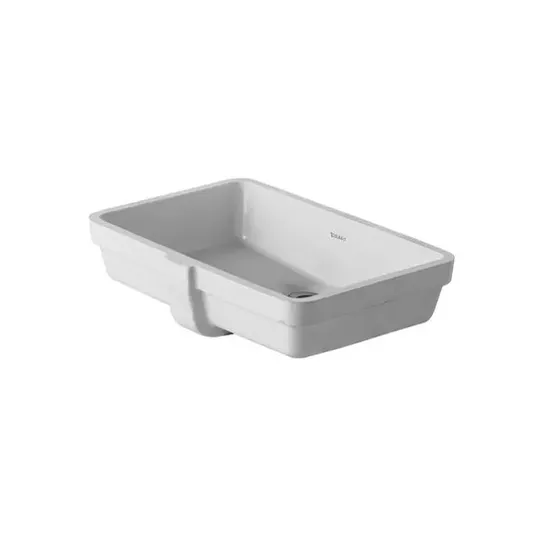 Duravit Vero - Įmontuojamas praustuvas 49x32 cm, su WonderGliss, Alpine White 03304800001
