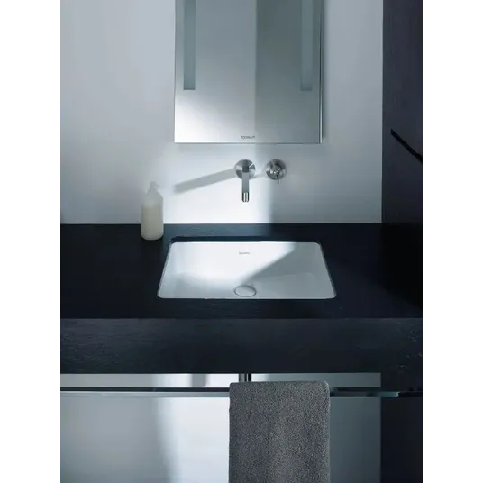 Duravit Vero - Įmontuojamas praustuvas 49x32 cm, su WonderGliss, Alpine White 03304800001