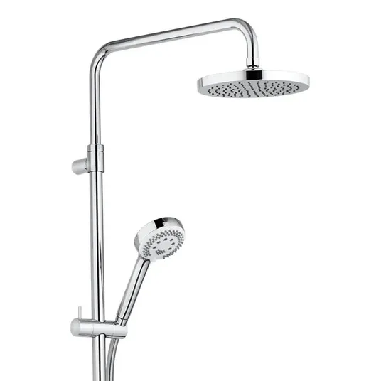 Kludi Logo – dušo kolona Dual Shower System su termostatiniais maišytuvais, 20 cm, chromas 6809205-00