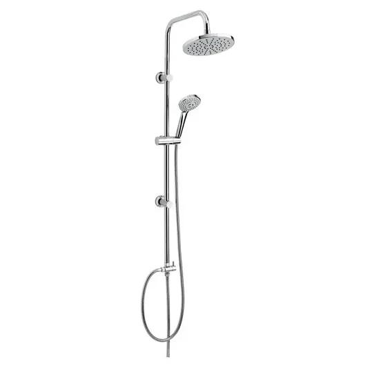 Ferro dušo rinkiniai – dušo komplektas, viršutinis ir rankinis dušas su laikikliu ir dušo žarna, aukštis 106 cm, chromas SET030,0