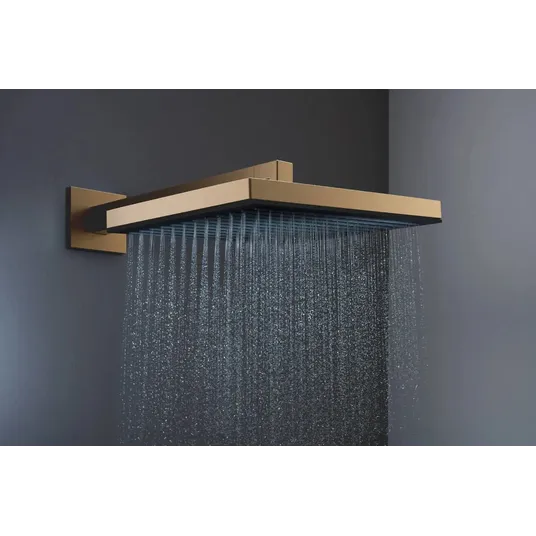 Hansgrohe Pulsify E – dušo galvutė, 26x26 cm, EcoSmart, šlifuotas bronzos spalvos 24331140
