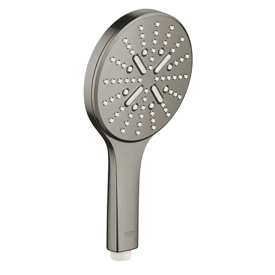 Grohe Rainshower SmartActive - käsidušš 130, 9,5 l/min, 3 pihustustüüpi, harjatud massiivne grafiit 26574AL0