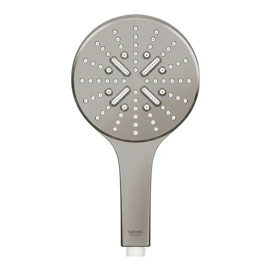 Grohe Rainshower SmartActive - käsidušš 130, 9,5 l/min, 3 pihustustüüpi, harjatud massiivne grafiit 26574AL0