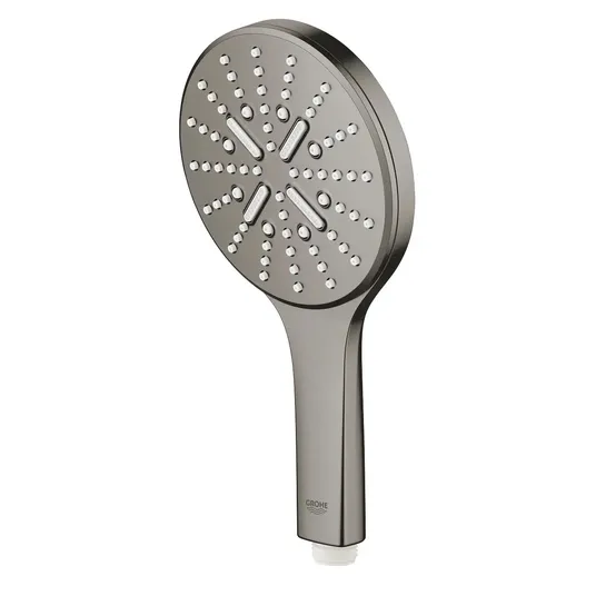 Grohe Rainshower SmartActive - käsidušš 130, 9,5 l/min, 3 pihustustüüpi, harjatud massiivne grafiit 26574AL0