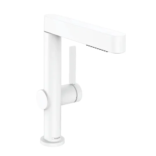 Hansgrohe Finoris - valamuhani 230, Push-Open äravoolukomplektiga ja Push-On duššiga, EcoSmart, valge matt 76063700