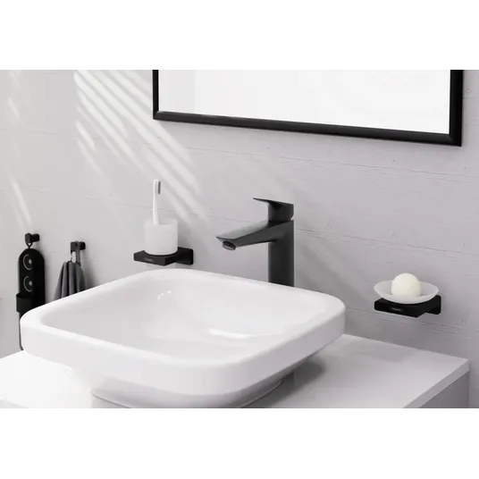 Hansgrohe Logis – praustuvo maišytuvas, EcoSmart, juodas matinis 71091670