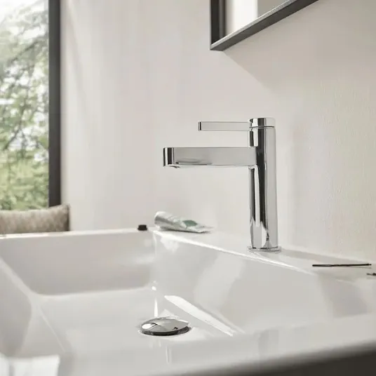 Hansgrohe Finoris - Ühe kangiga valamusegisti 110, Push-Open äravooluga, EcoSmart, kroomitud 76024000