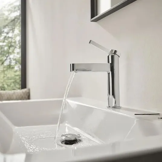 Hansgrohe Finoris - Ühe kangiga valamusegisti 110, Push-Open äravooluga, EcoSmart, kroomitud 76024000