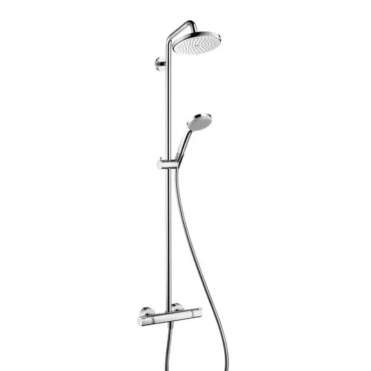 Hansgrohe Croma 220 - Duššiputk dušikolonn termostaatsegistriga, 22 cm, 1 joaga, kroom 27185000