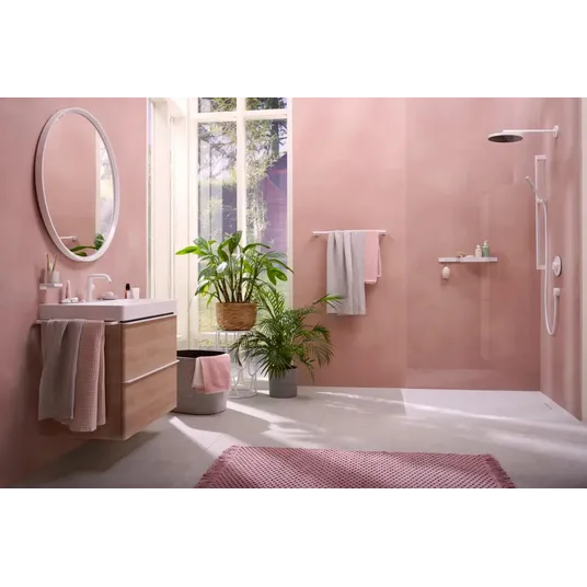 Hansgrohe Tecturis S - kraanikaussi kraanikaussi Push-Open äravoolukomplektiga, CoolStart, EcoSmart, valge matt 73320700