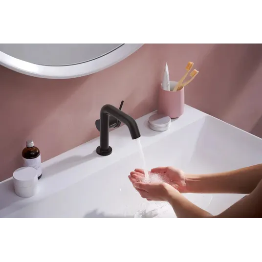 Hansgrohe Tecturis S – praustuvo maišytuvas, CoolStart, EcoSmart, matinis juodas 73321670