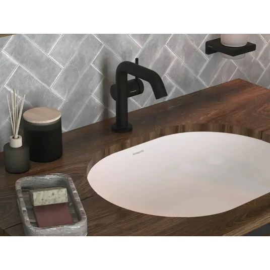 Hansgrohe Tecturis S – praustuvo maišytuvas, CoolStart, EcoSmart, matinis juodas 73321670