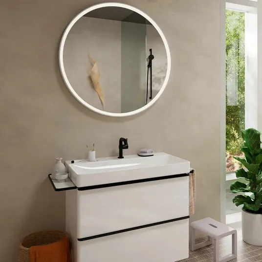 Hansgrohe Tecturis S – praustuvo maišytuvas, CoolStart, EcoSmart, matinis juodas 73321670