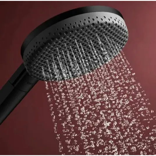 Hansgrohe Raindance Alive Select S – rankinis dušas, 3 srovių tipai, EcoSmart, matinis juodas 24511670