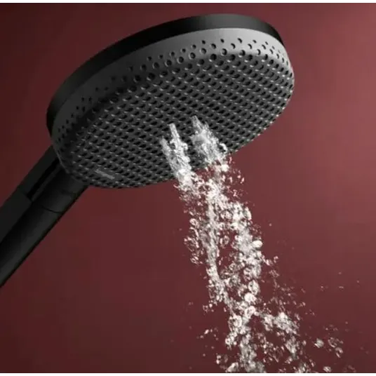 Hansgrohe Raindance Alive Select S – rankinis dušas, 3 srovių tipai, EcoSmart, matinis juodas 24511670