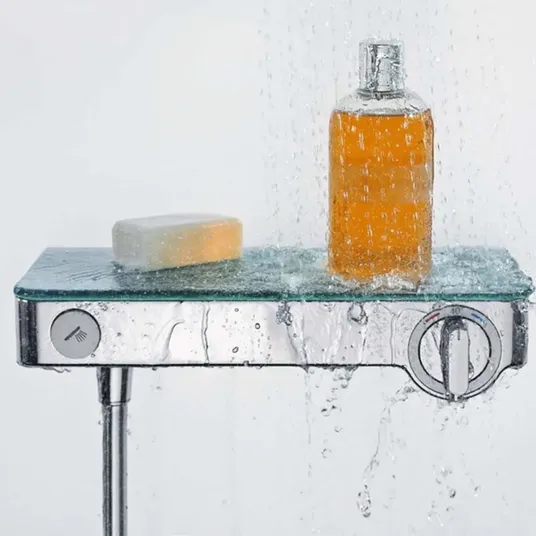 Hansgrohe ShowerTablet Select – termostatinis dušo maišytuvas 300, baltas – chromuotas 13171400