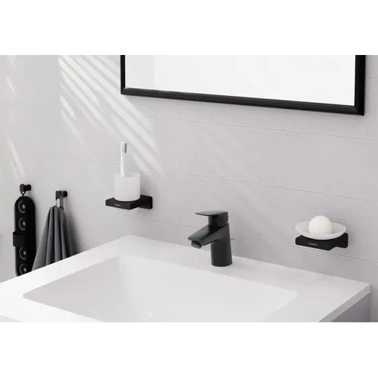 Hansgrohe Logis - valamusegisti koos jäätmekomplektiga, EcoSmart, matt must 71070670